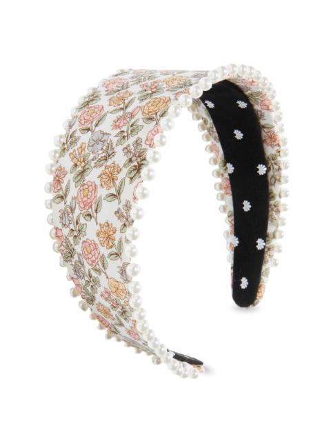 LELE SADOUGHI Women's Brigitte Liberty Imitation Pearl-Trim Headband - Davalia Flowers