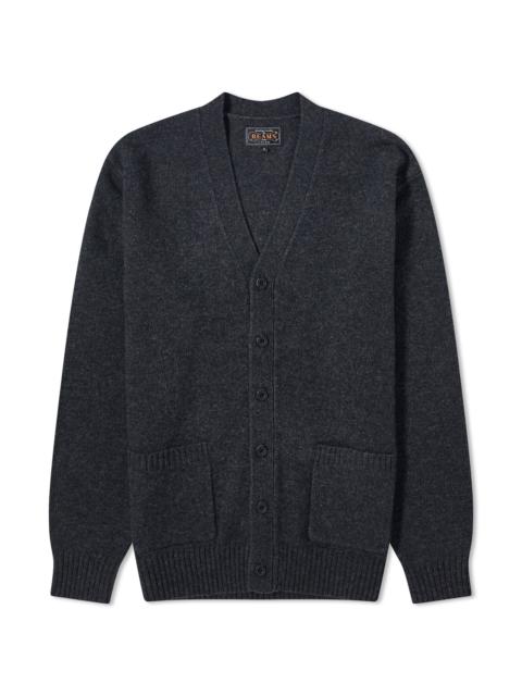 BEAMS PLUS Beams Plus 7G Elbow Patch Cardigan