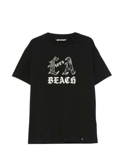 Palm Angels Palm Angels Slogan-print Cotton T-shirt