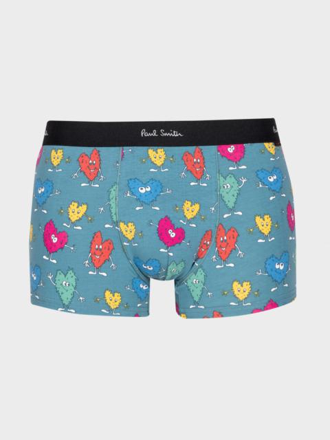 Paul Smith 'Furry Hearts' Print Boxer Briefs