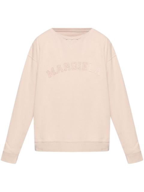 Maison Margiela logo-embroidered sweatshirt