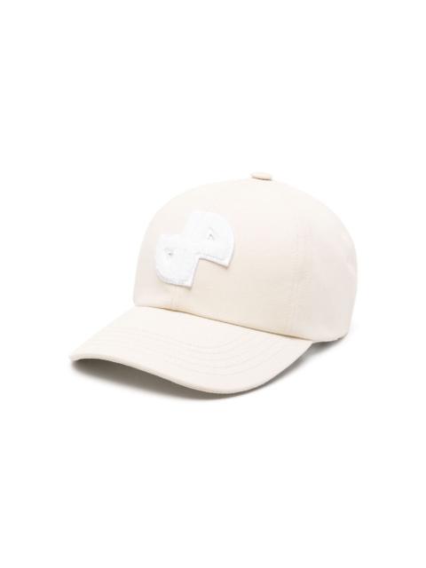 logo-patch cotton hat