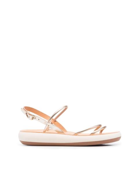 ANCIENT GREEK SANDALS Polis metallic-strap sandals