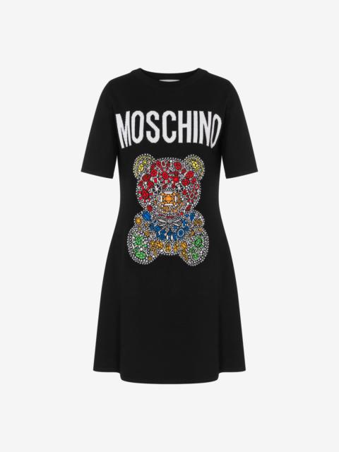 Moschino JEWEL TEDDY BEAR WOOL DRESS