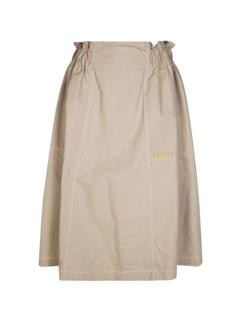 Marni ruffle-detail midi skirt