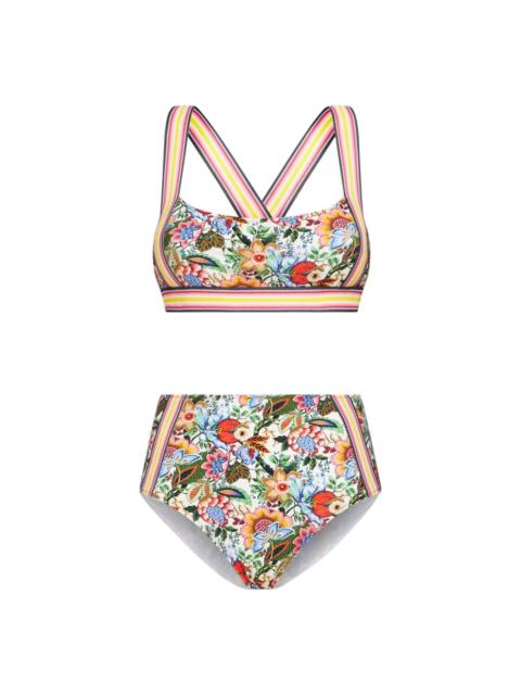 Etro Bouquet-print bikini set