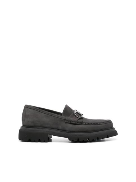 FERRAGAMO Gancini-plaque loafers
