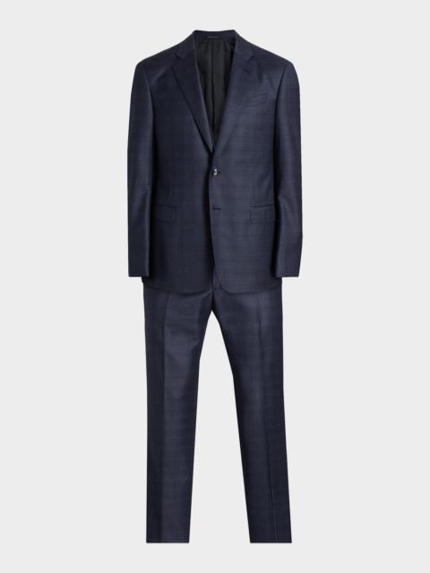 GIORGIO ARMANI Micro Check Windowpane Suit