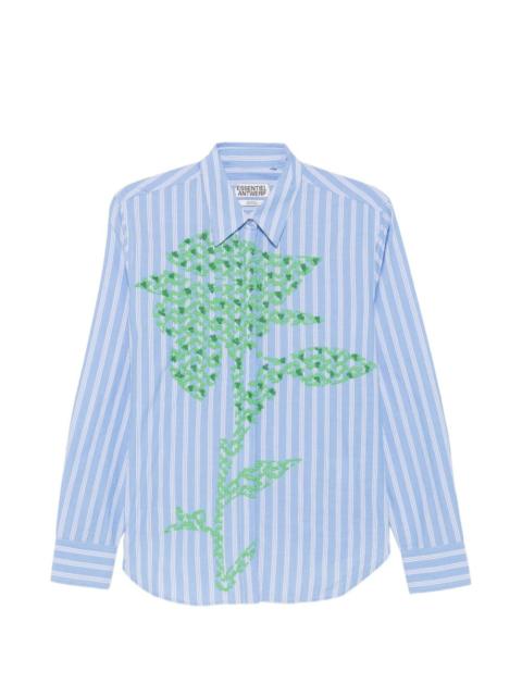 ESSENTIEL ANTWERP Kdot embroidered striped shirt
