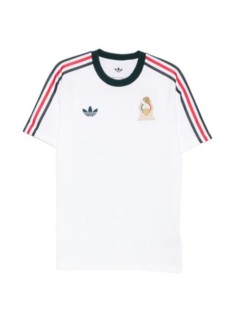 adidas x FMF OG logo-patch striped T-shirt