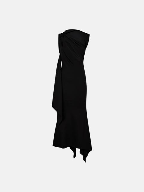 THE ATTICO ''SAM'' BLACK MIDI DRESS