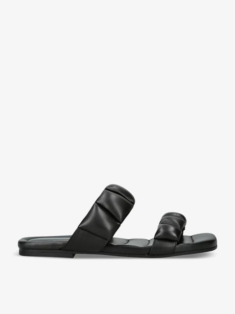 Dries Van Noten Padded branded-insole leather sliders