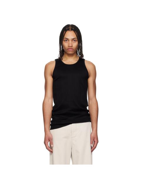RAINMAKER KYOTO Black Random Rib Tank Top