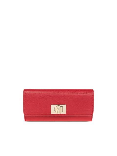 FURLA 1927 lock-detail leather wallet