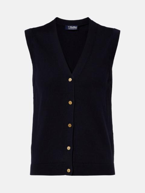 'S Max Mara Cotton and silk vest