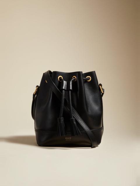 KHAITE The Small Cecilia Crossbody Bag in Black Leather