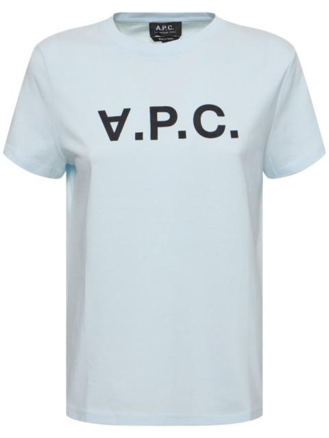 A.P.C. Logo print cotton jersey t-shirt