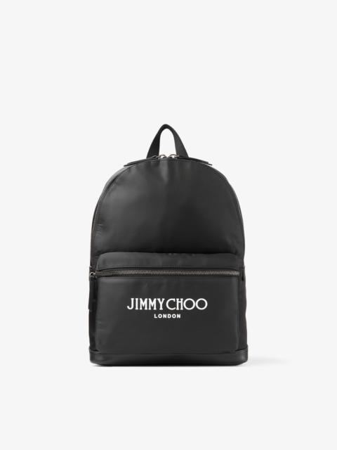 JIMMY CHOO Wilmer Black Nylon Backpack with Jimmy Choo Logo