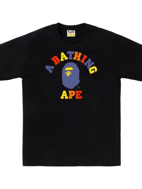 A BATHING APE® Colors College Tee "Black" BAPE093