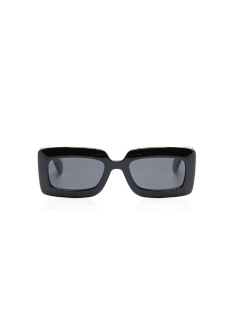GUCCI Double G rectangle-frame sunglasses