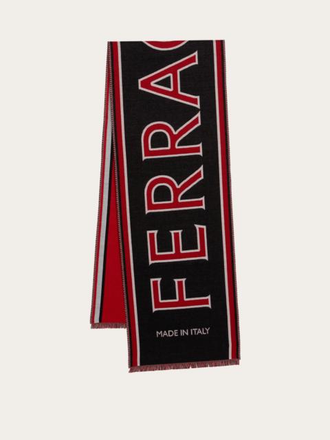 FERRAGAMO Maxi-logo scarf