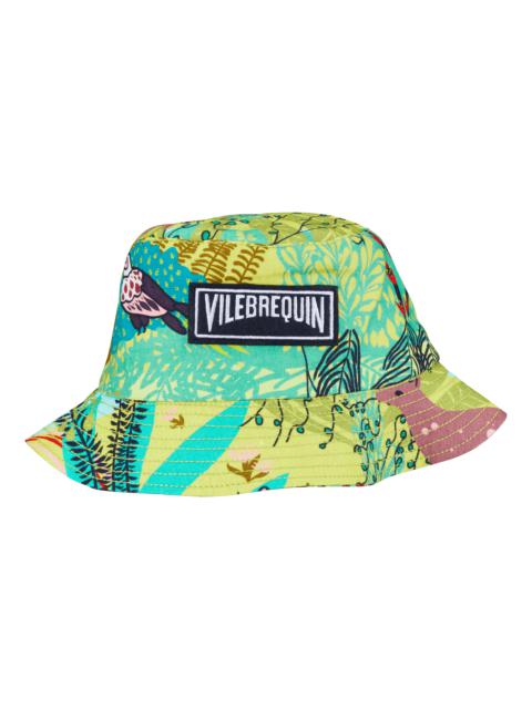 Vilebrequin Unisex Linen Printed Bucket Hat Jungle Rousseau