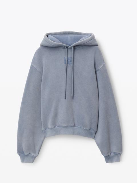 Alexander Wang puff logo hoodie in terry