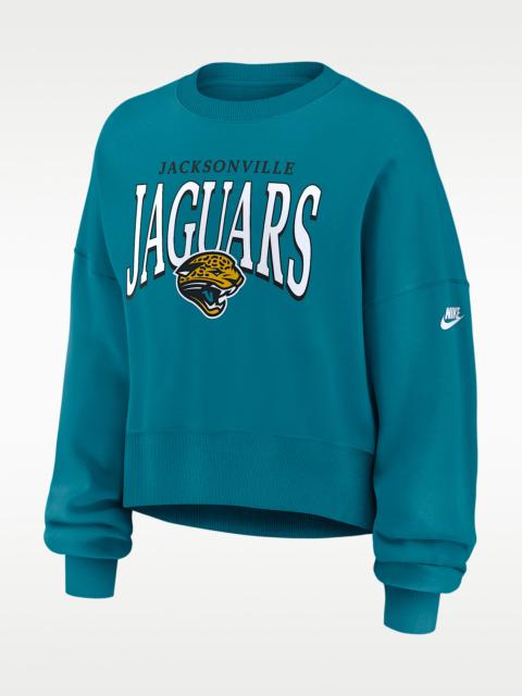 Nike Jacksonville Jaguars Rewind Phoenix Women's Nike NFL Oversized Pullover Crew