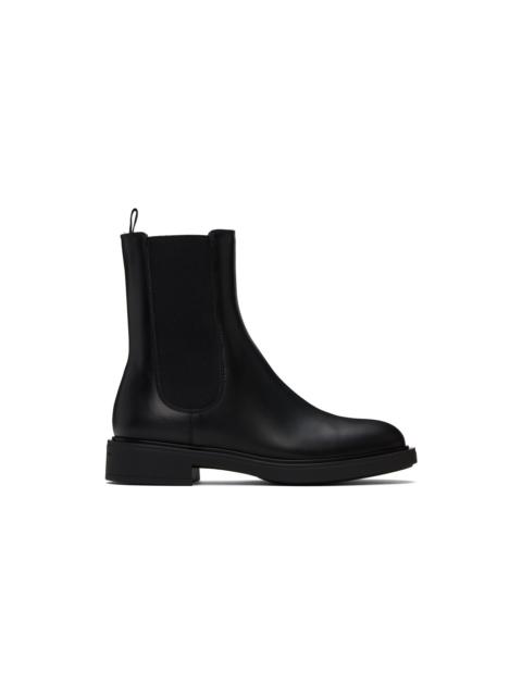 Gianvito Rossi Black Leather Chelsea Boots