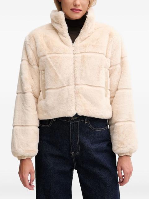 Save The Duck zip faux-fur jacket