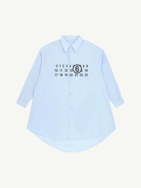 MM6 Maison Margiela Numeric Signature Shirt Dress | REVERSIBLE