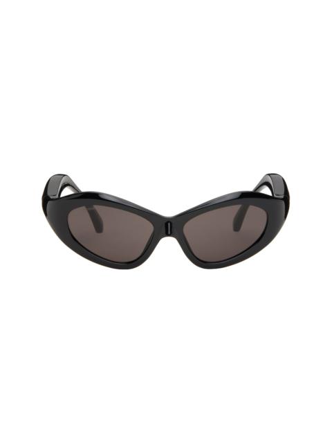 BALENCIAGA Black Orbit Cat Sunglasses