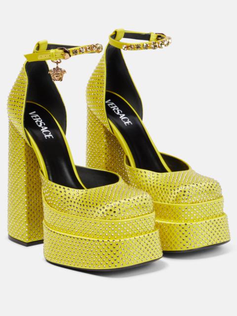 VERSACE Medusa Aevitas embellished platform pumps