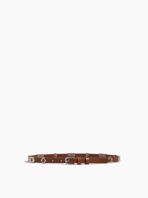 Odena Belt in Cognac/Silver