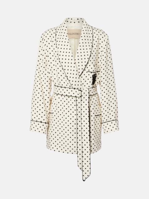 Valentino Plus De Pois belted jacket