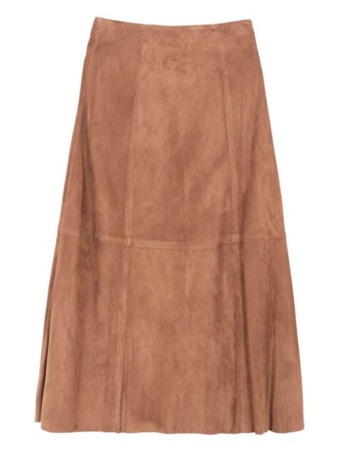Herno panelled midi skirt