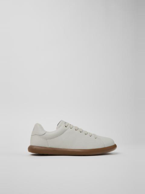 CAMPER Pelotas Soller White Leather Sneakers for Women.