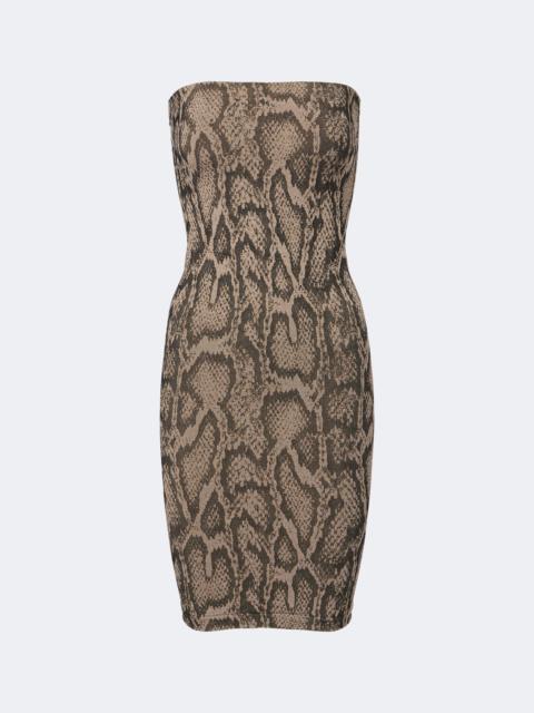 Wolford Snake-print jacquard minidress