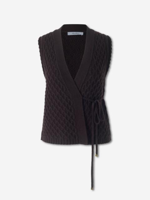 Max Mara CASHMERE WOOL CARDIGAN VEST