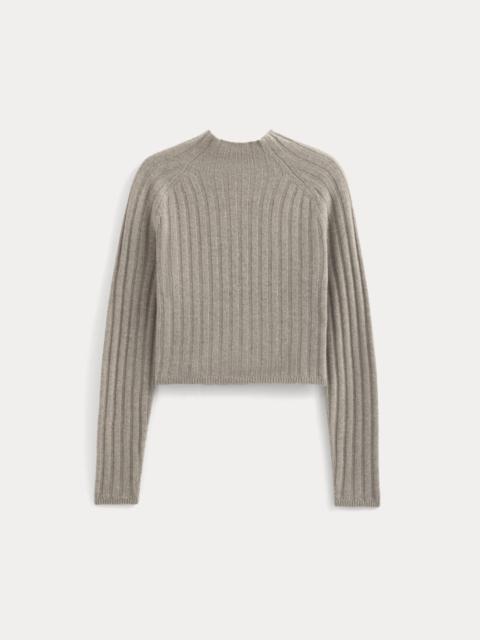 EVERLANE FUNNEL-NECK CROPPED SWEATER IN WOOL CASHMERE