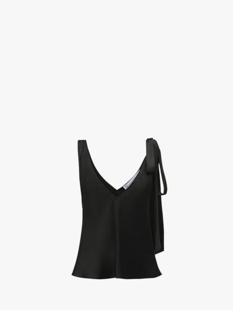 JW Anderson SHOULDER TIE SILK TOP