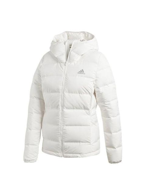 adidas (WMNS) adidas Helionic Hooded Jacket 'White' BQ1927