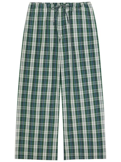 SUZIE KONDI Suzie Kondi Pan Checked Cotton-poplin Trousers