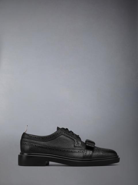 Thom Browne PEBBLE GRAIN LIGHTWEIGHT RUBBER SOLE BOW LONGWING BROGUES