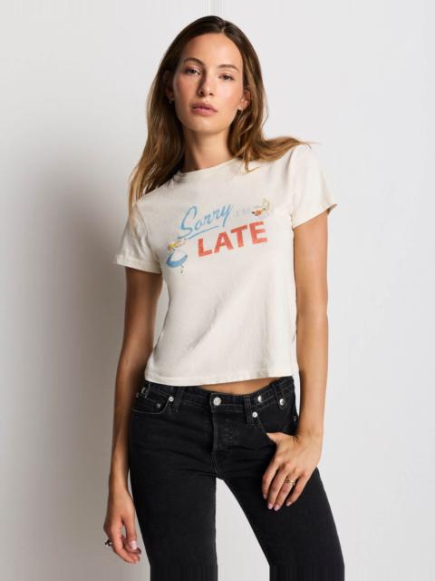 RE/DONE Classic Tee Alice Late - Vintage White