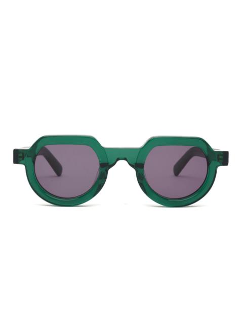 BRAIN DEAD Tani Post Modern Primitive Eye Protection - Green Glitter
