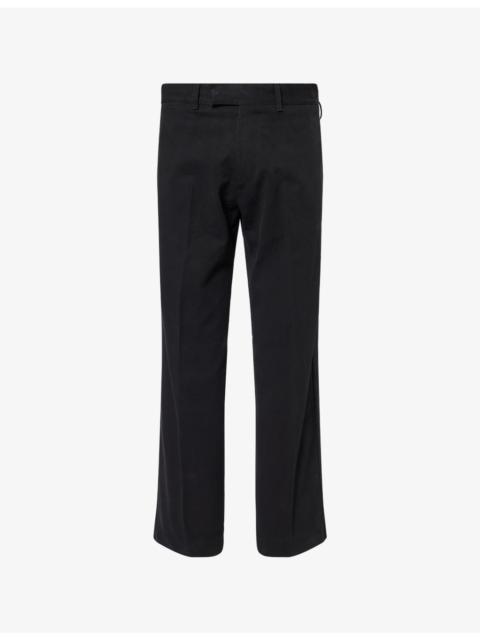 TOM FORD Wide-Leg High-Rise Cotton Trousers