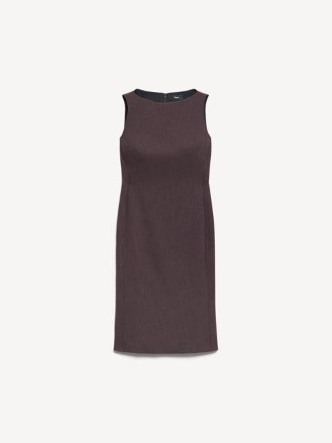 Theory Flared Dress in Mélange Crepe