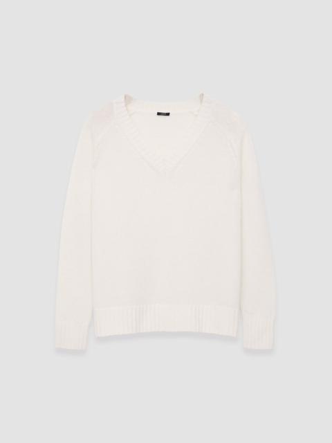 Open Cashmere V Neck Jumper