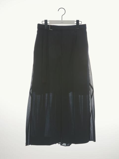 sacai Chalk Stripe / Glencheck Skirt